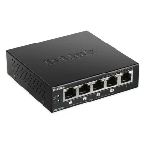 SWITCH D-LINK  5 porturi Gigabit, 4 porturi POE, carcasa metal. &quot;DGS-1005P&quot;(include timbru verde 1.5 lei)