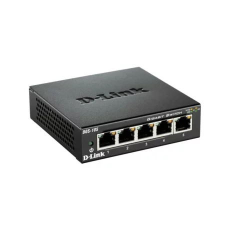 SWITCH D-LINK  5 porturi Gigabit. carcasa metalica, &quot;DGS-105&quot; (include timbru verde 1.5 lei)