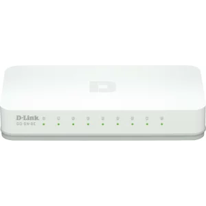 SWITCH D-LINK  8 porturi 10/100Mbps, carcasa plastic, &quot;GO-SW-8E&quot; (include timbru verde 1.5 lei)