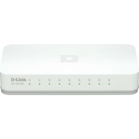 SWITCH D-LINK  8 porturi 10/100Mbps, carcasa plastic, &quot;GO-SW-8E&quot; (include timbru verde 1.5 lei)