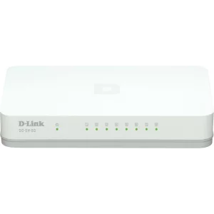 SWITCH D-LINK  8 porturi Gigabit, carcasa plastic, &quot;GO-SW-8G&quot; (include timbru verde 1.5 lei)