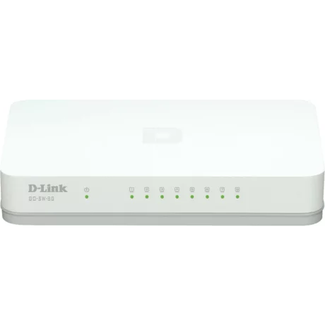 SWITCH D-LINK  8 porturi Gigabit, carcasa plastic, &quot;GO-SW-8G&quot; (include timbru verde 1.5 lei)