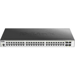 SWITCH D-LINK L2 cu management 48 porturi Gigabit + 4 porturi 10G SFP+, carcasa metalica, rackabil, &quot;DGS-3000-52X&quot; (include timbru verde 1.5 lei)