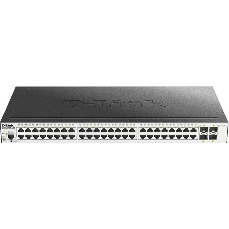 SWITCH D-LINK L2 cu management 48 porturi Gigabit + 4 porturi 10G SFP+, carcasa metalica, rackabil, &quot;DGS-3000-52X&quot; (include timbru verde 1.5 lei)