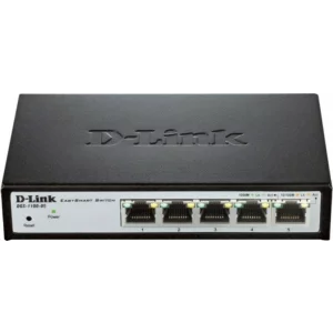 SWITCH D-LINK SMART  5 porturi Gigabit, carcasa metalica, &quot;DGS-1100-05&quot; (include timbru verde 1.5 lei)