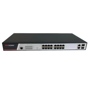 SWITCH PoE HIKVISION,  port 10/100 x 16, SFP SFP x 2, managed, rackabil, carcasa metalica, &quot;DS-3E2318P&quot;