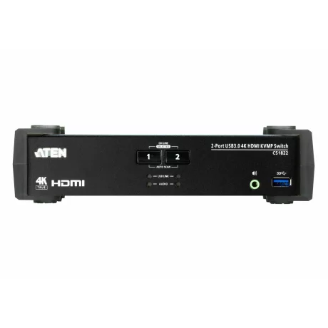 SWITCH KVM ATEN, 2-Port USB3.0 4K HDMI KVMP Switch &quot;CS1822-AT-G&quot;