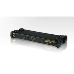 SWITCH KVM ATEN control 4 PC la 1 KVM, conector tip SPHD-15 (M) x 4 | 3.5 mm Jack (M) x 8, &quot;CS1754Q9-AT-G&quot;