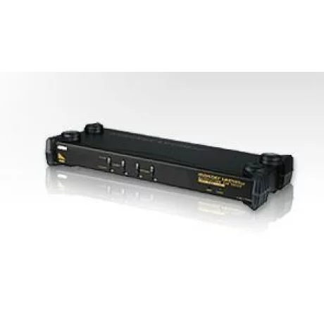 SWITCH KVM ATEN control 4 PC la 1 KVM, conector tip SPHD-15 (M) x 4 | 3.5 mm Jack (M) x 8, &quot;CS1754Q9-AT-G&quot;