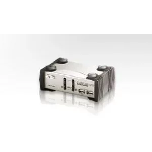 SWITCH KVM si HUB USB ATEN, control 2 PC la 1 KVM, conector 1: SPHD-15 (M) x 2, 3.5 mm Jack (M) x 4; conector 2: USB (M) x 4, VGA (M), 3.5 mm Jack (M) x 2, &quot;CS1732AC-AT&quot;