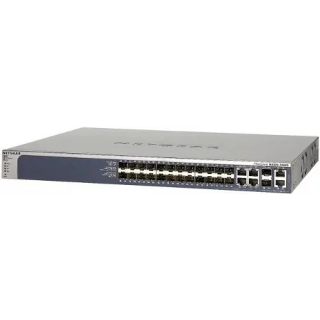 SWITCH NETGEAR, GSM7328FS-200NES ProSafe, porturi Gigabit x 24, SFP x 4, managed, rackabil, carcasa metalica, &quot;GSM7328FS-200NES&quot;