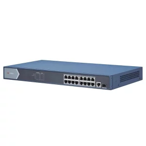 SWITCH PoE HIKVISION,  port Gigabit x 16, SFP SFP x 1, unmanaged, rackabil, carcasa metalica, &quot;DS-3E0518P-E&quot;