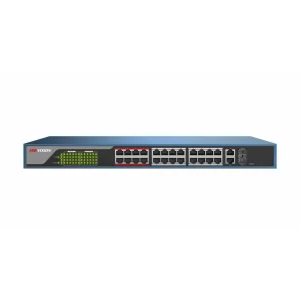 SWITCH PoE HIKVISION,  port 10/100 x 24 | Gigabit x 2, SFP SFP x 2, managed, rackabil, carcasa metalica, &quot;DS-3E1326P-E&quot;