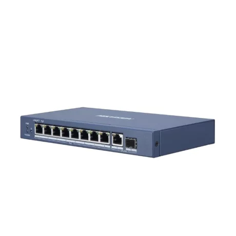 SWITCH PoE HIKVISION,  port Gigabit x 8, SFP SFP x 1, unmanaged, nerackabil, carcasa metalica, &quot;DS-3E0510P-E&quot;