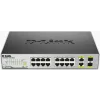 SWITCH PoE D-LINK 16 porturi 10/100Mbps (16 PoE) + 2 porturi combo SFP, IEEE 802.3af, carcasa metalica, &quot;DES-1018MP&quot;(include timbru verde 1.5 lei)