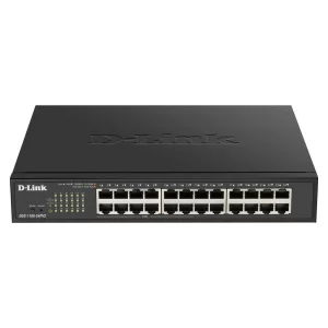 SWITCH PoE D-LINK Smart 24 porturi Gigabit (12 PoE), IEEE 802.3af/at, carcasa metalica, rackabil, &quot;DGS-1100-24PV2&quot; (include timbru verde 1.5 lei)