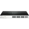 SWITCH PoE D-LINK Smart 24 porturi Gigabit (24 PoE) + 2 porturi combo SFP, IEEE 802.3af/at, carcasa metalica, rackabil, &quot;DGS-1100-26MP&quot;(include timbru verde 1.5 lei)