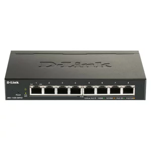 SWITCH PoE D-LINK Smart  8 porturi  Gigabit (8 PoE)  IEEE 802.3af, carcasa metalica, &quot;DGS-1100-08PV2&quot; (include timbru verde 1.5 lei)