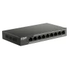 SWITCH PoE D-LINK Unmanaged 8 porturi 10/100Mbps (8 PoE) + 1 x Gigabit Uplink, carcasa metalica, &quot;DSS-100E-9P&quot;(include timbru verde 1.5 lei)
