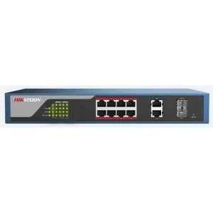 SWITCH PoE HIKVISION,  port 10/100 x 8 | Gigabit x 2, SFP SFP x 2, managed, rackabil, carcasa metalica, &quot;DS-3E1310P-E&quot;