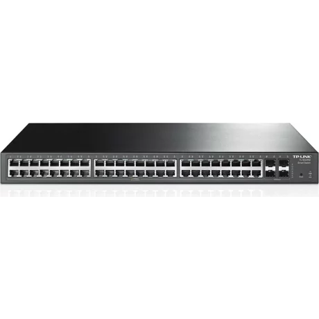 SWITCH PoE TP-LINK L2+ cu management 48 porturi Gigabit (48 PoE+) + 4 sloturi SFP, IEEE 802.3at/af, carcasa metalica, rackabil, &quot;T1600G-52PS(TL-SG2452P)&quot; (include timbru verde 1.5 lei)