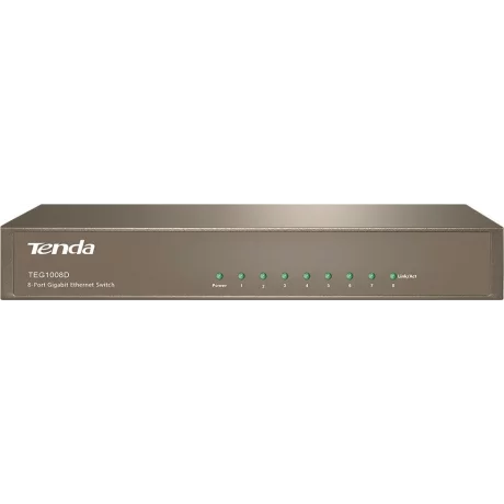 SWITCH TENDA, porturi Gigabit x 8, unmanaged, carcasa metalica, &quot;TEG1008D&quot;