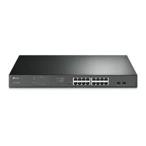 SWITCH TP-LINK  16 porturi Gigabit, 16 x POE 192W total power, 2 x SFP, carcasa metal TL-SG1218MPE (include timbru verde 1.5 lei)