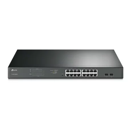 SWITCH TP-LINK  16 porturi Gigabit, 16 x POE 192W total power, 2 x SFP, carcasa metal TL-SG1218MPE (include timbru verde 1.5 lei)