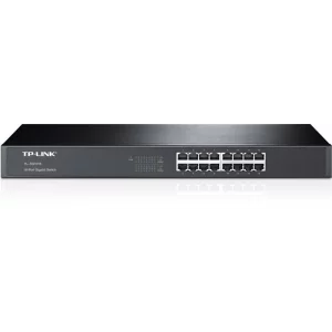 SWITCH TP-LINK 16 porturi Gigabit, carcasa metalica, rackabil TL-SG1016 (include timbru verde 1.5 lei)