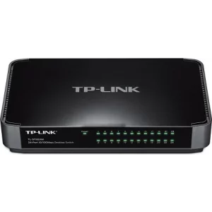 SWITCH TP-LINK 24 porturi 10/100Mbps, carcasa plastic &quot;TL-SF1024M&quot; (include timbru verde 1.5 lei)