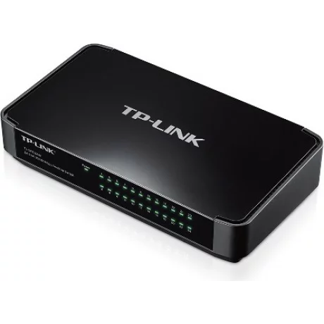 SWITCH TP-LINK 24 porturi 10/100Mbps, carcasa plastic &quot;TL-SF1024M&quot; (include timbru verde 1.5 lei)