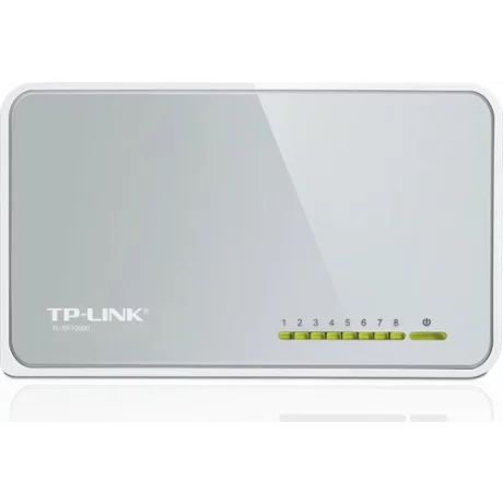 SWITCH TP-LINK  8 porturi 10/100Mbps, carcasa plastic TL-SF1008D (include timbru verde 1.5 lei)