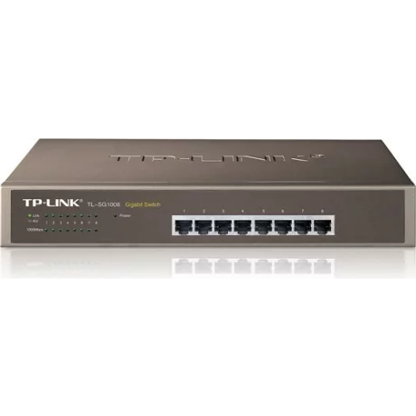 SWITCH TP-LINK  8 porturi Gigabit. carcasa metalica, rackabil &quot;TL-SG1008&quot; (include timbru verde 1.5 lei)