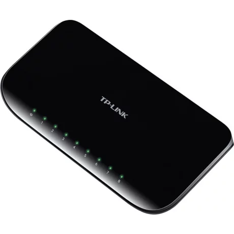 SWITCH TP-LINK  8 porturi Gigabit, carcasa plastic TL-SG1008D (include timbru verde 1.5 lei)