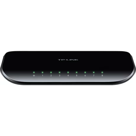 SWITCH TP-LINK  8 porturi Gigabit, carcasa plastic TL-SG1008D (include timbru verde 1.5 lei)