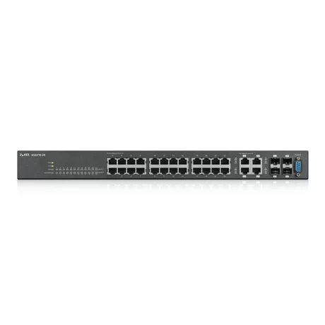 SWITCH ZYXEL, GS2210-24, porturi Gigabit x 24, SFP x 4, managed, rackabil, carcasa metalica, &quot;GS2210-24-EU0101F&quot;