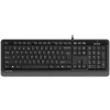 TASTATURA A4TECH, &quot;Fstyler USB&quot;, cu fir, 104 taste format standard, USB, negru &amp;amp; gri, &quot;FK10 Grey&quot; (include TV 0.75 lei)