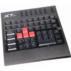 TASTATURA A4TECH - gaming, &quot;serie X7&quot;, cu fir, 48 taste, format mini gaming, USB, negru, &quot;G100&quot; (include TV 0.75 lei)