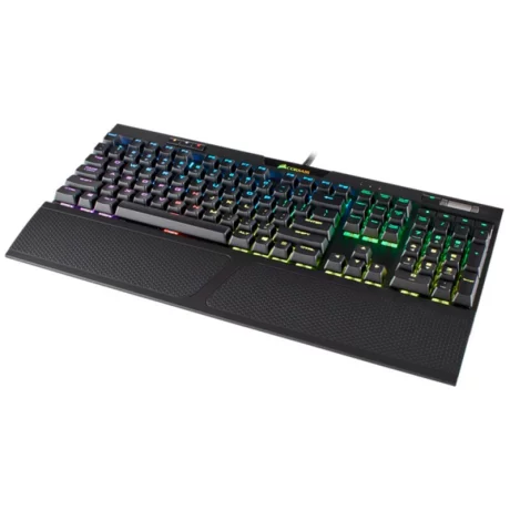 TASTATURA CORSAIR - gaming, &quot;K70&quot;, cu fir, 104 taste, format standard , mecanica, switch Cherry MX Silent, USB, negru, &quot;CH-9109013-NA&quot; (include TV 0.75 lei)