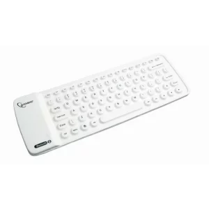 TASTATURA GEMBIRD, wireless, 81 taste format TKL (fara keypad), Bluetooth, alb, &quot;KB-BTF1-W-US&quot; (include TV 0.75 lei)