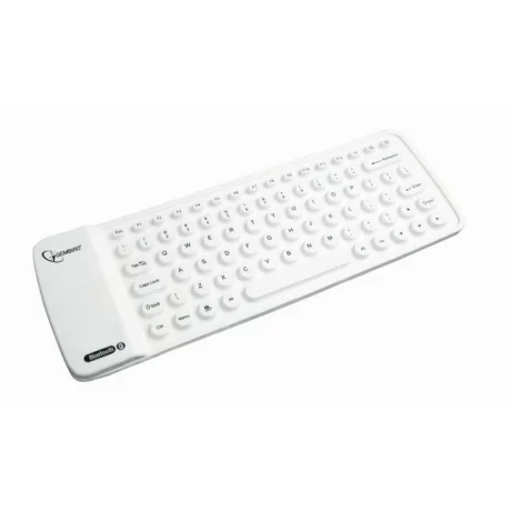 TASTATURA GEMBIRD, wireless, 81 taste format TKL (fara keypad), Bluetooth, alb, &quot;KB-BTF1-W-US&quot; (include TV 0.75 lei)