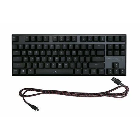 TASTATURA KINGSTON - gaming, &quot;HyperX Alloy FPS PRO&quot;, cu fir, 87 taste, format TKL , mecanica, switch Cherry MX Blue, USB, negru, &quot;HX-KB4BL1-US/WW&quot; (include TV 0.75 lei)