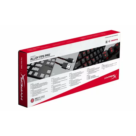 TASTATURA KINGSTON - gaming, &quot;HyperX Alloy FPS PRO&quot;, cu fir, 87 taste, format TKL , mecanica, switch Cherry MX Blue, USB, negru, &quot;HX-KB4BL1-US/WW&quot; (include TV 0.75 lei)