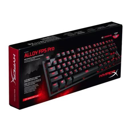 TASTATURA KINGSTON - gaming, &quot;HyperX Alloy FPS PRO&quot;, cu fir, 85 taste, format TKL , mecanica, switch Cherry MX, USB, negru, &quot;HX-KB4RD1-US/R2&quot; (include TV 0.75 lei)