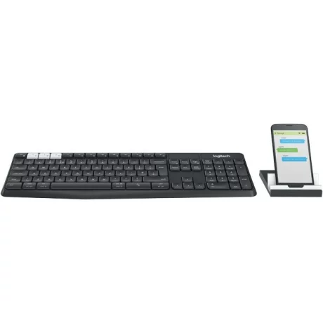 TASTATURA LOGITECH wireless &amp;amp;amp; bluetooth, gri, &quot;K375s&quot; &quot;920-008181&quot;  (include TV 0.75 lei)