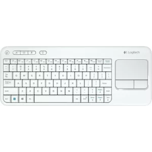 TASTATURA LOGITECH wireless, cu touchpad, white, &quot;K400 Plus&quot; &quot;920-007146&quot;  (include TV 0.75 lei)