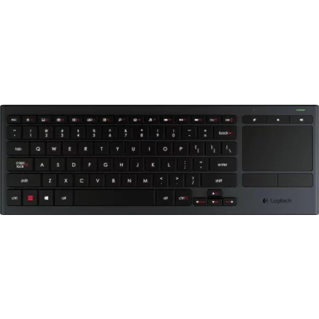 TASTATURA LOGITECH wireless, multimedia, iluminata, touchpad, black, &quot;K830&quot; &quot;920-006093&quot; (include TV 0.75 lei)