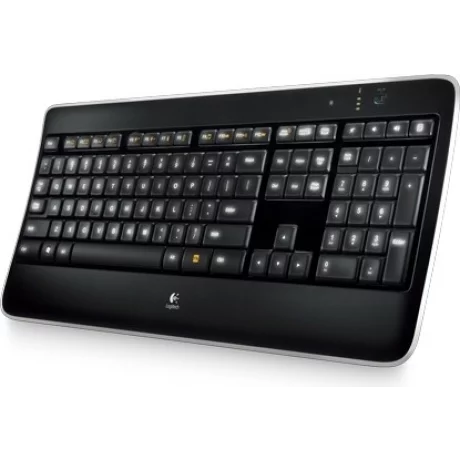 TASTATURA LOGITECH wireless, taste concave, iluminata, black, &quot;K800&quot; &quot;920-002394&quot; (include TV 0.75 lei)