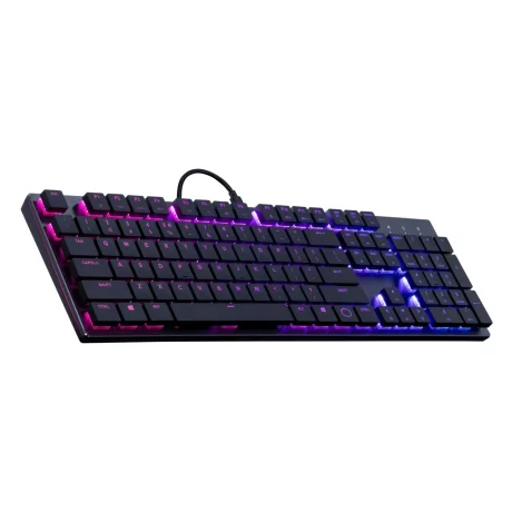 TASTATURA COOLER MASTER - gaming, &quot;SK650&quot;, cu fir, 104 taste, format standard , mecanica, switch Cherry MX, USB, negru, &quot;SK-650-GKLR1-US&quot; (include TV 0.75 lei)