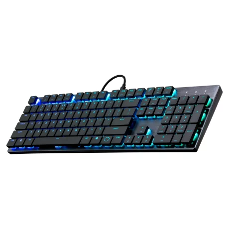 TASTATURA COOLER MASTER - gaming, &quot;SK650&quot;, cu fir, 104 taste, format standard , mecanica, switch Cherry MX, USB, negru, &quot;SK-650-GKLR1-US&quot; (include TV 0.75 lei)